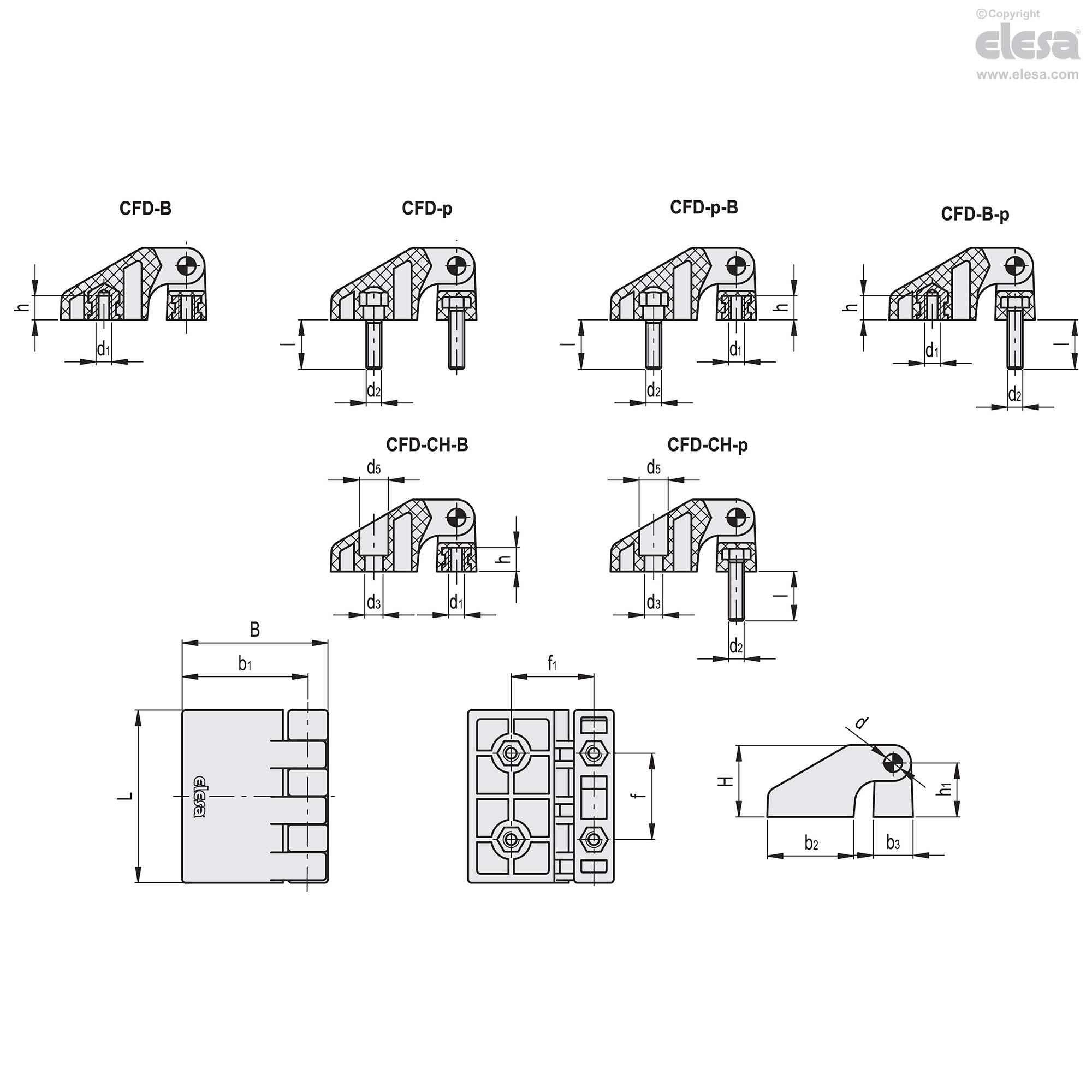 Cfd Hinge For Thin Frames Elesa