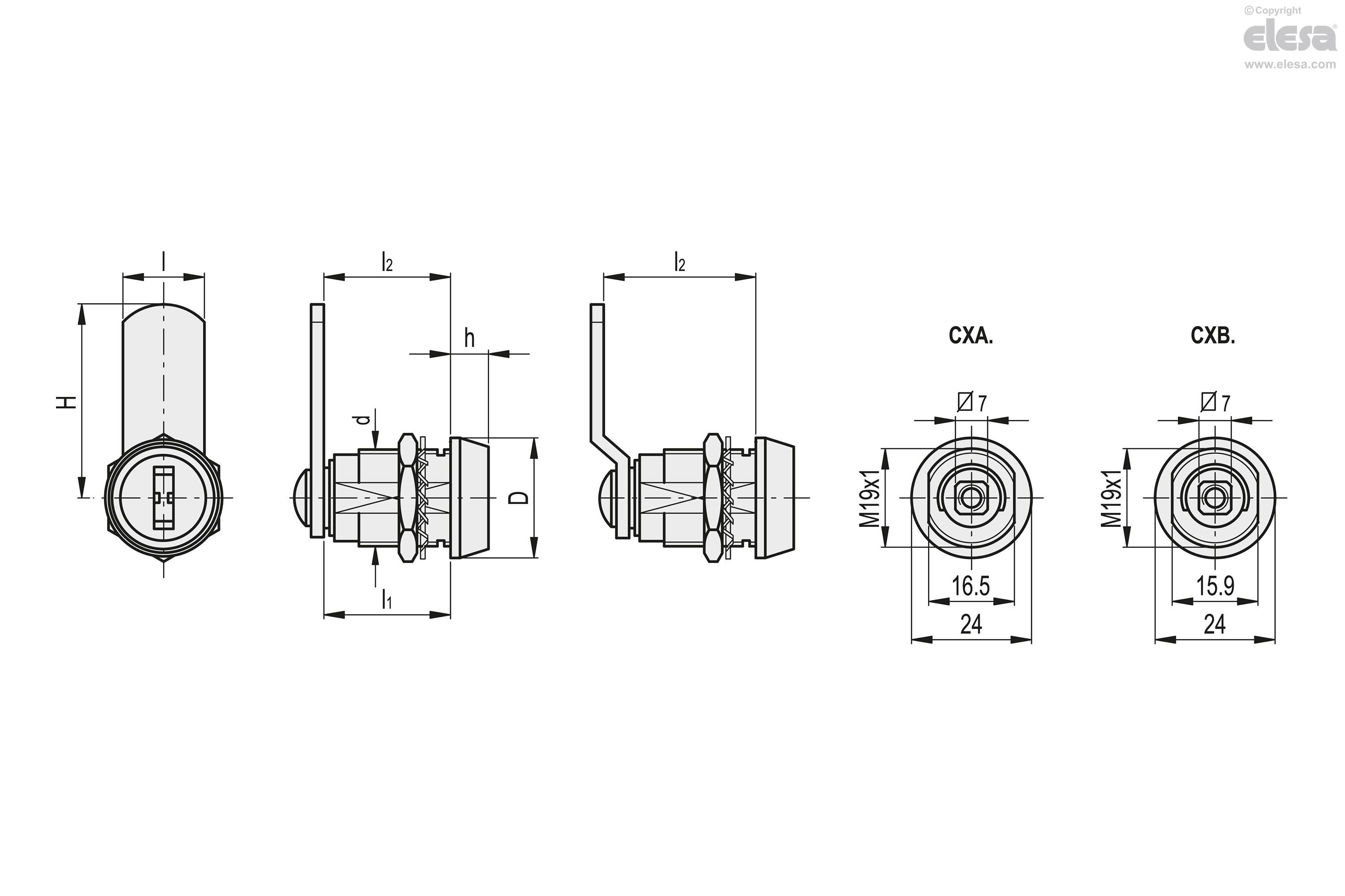 Cx. | Lever Latches | Elesa