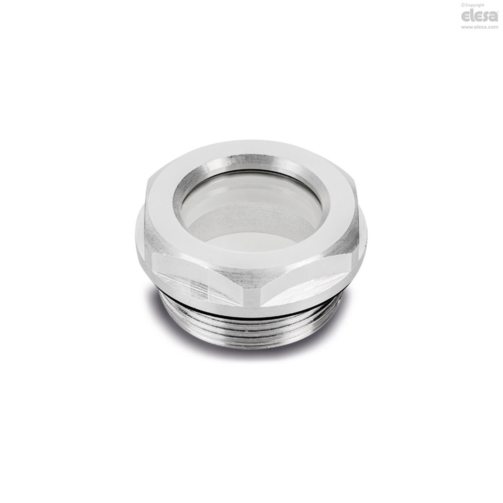 QUARKZMAN 4pz Vetro Spia Olio Compressore D'Aria G3/4" Filettatura Maschio Indicatore Livello Liquido Alluminio Testa Esagonale Finestra Con O-Ring Per Scatole Ingranaggi Serbatoi, Argento - Foto 9