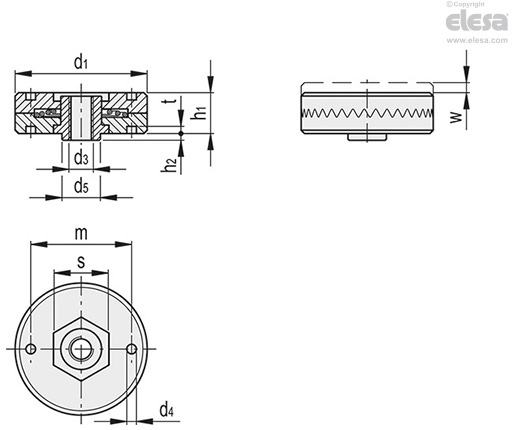 Ganter GN 115.8-HG-18-H1-CR-2 – Gancio Di Bloccaggio Con Leva, Distanza 18 Mm, Per Portelli E Sportelli