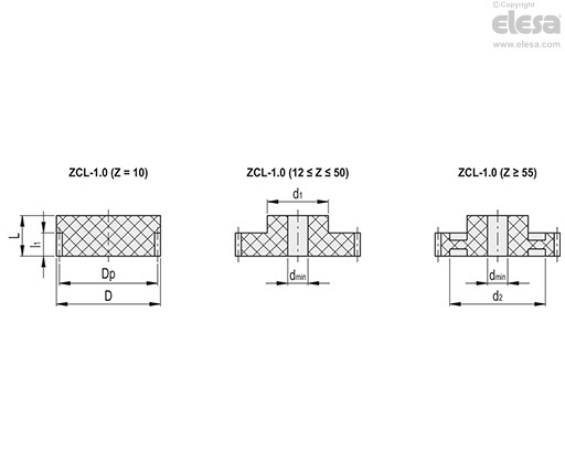 Zcl 1 0 Ingranaggi Cilindrici A Denti Dritti Elesa