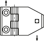 CFM-TR-G - Charnières pour montage sur vitres ou panneaux