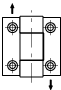 CFVT-CH - Complementary hinge, free rotation
