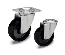 RE.F7-N-HT-Roulettes monobloc avec monture en acier