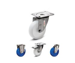 RE.F8-SST-N-Roulettes monobloc avec monture en acier INOX