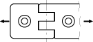 CFI. - Double hinges for profiles