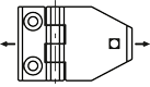 CFM-TR-G - Hinges for mounting on glass or panels