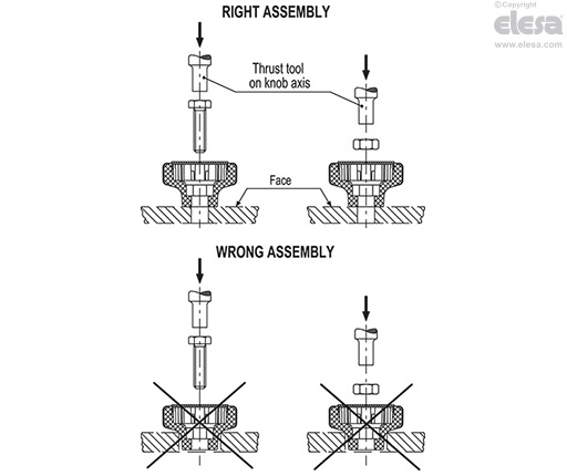 MDA. - Fluted knobs