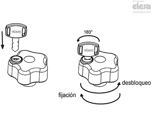 VLSK-B - Inserto de latón, agujero roscado, con tapa