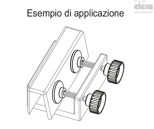 BT-SST-p-SV - Manopole con spintore di bloccaggio