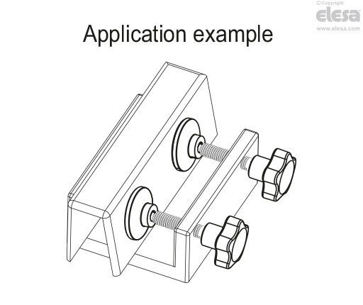 VC.692-SST-p-SV - Lobe knobs with locking thrust pad