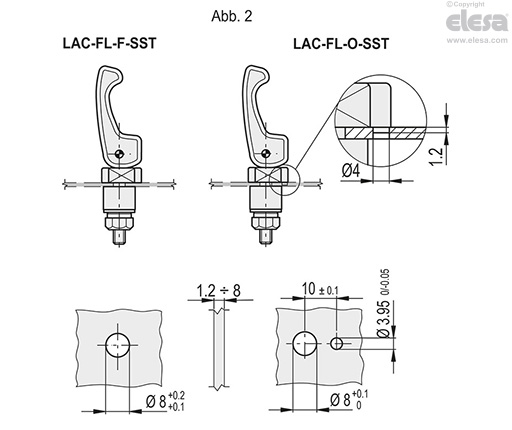 LAC-FL-F-SST - Ohne verdrehsicheren Referenzstift