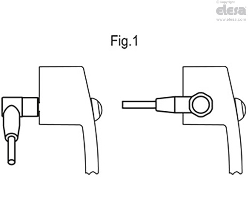 EBR-SWM-B-C - Conector, salida trasera