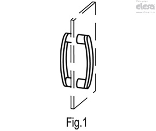 GN 728.5-A - Acciaio INOX, fori ciechi filettati per montaggio posteriore