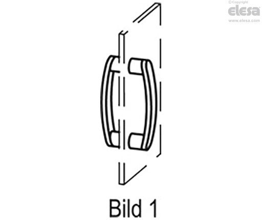 GN 728-A - Aluminium, Gewinde-Sacklöcher zur Montage von der Rückseite.