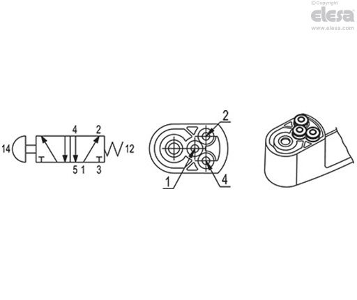 EBR-PN - Maniglia con valvola pneumatica