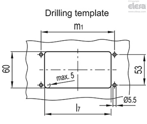 GN 7330-A-1 - Front mounting, without gasket