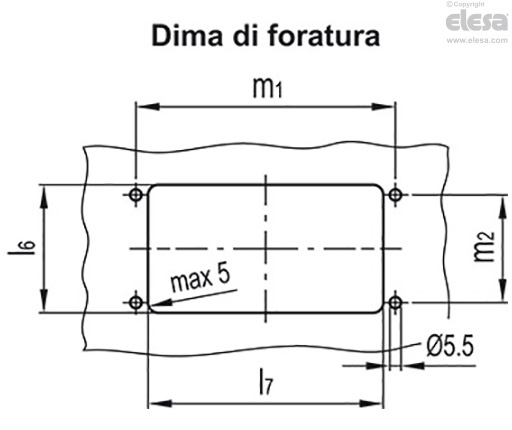 GN 7332-A-1 - Montaggio frontale, senza guarnizione di tenuta