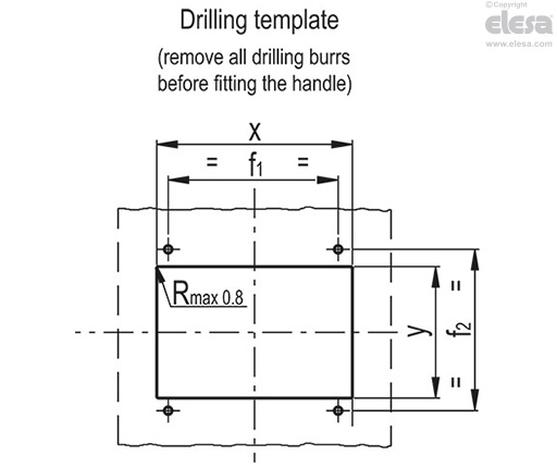 MPR-CLEAN - Folding handles with recessed tray