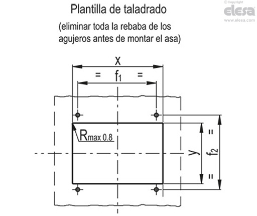 MPR-CLEAN - Manillas plegables encastradas