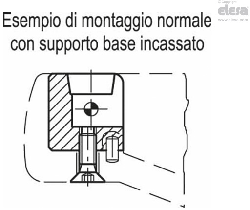 IR.780 - Perno e supporto in acciaio