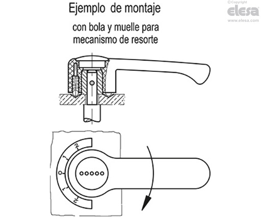 ELCR. - Palanca de control