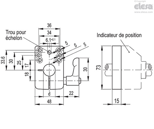 DD52R-E - Indicateurs électroniques de position