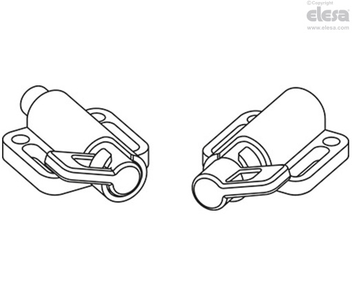 GN 416-L1 - Rest in retracted position, anti-clockwise rotation