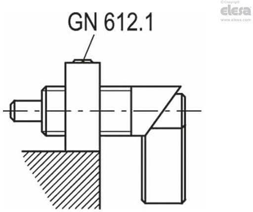 GN 612-A - Senza copertura leva, senza controdado