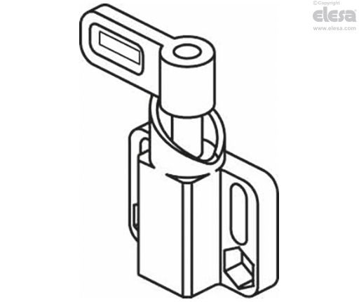 GN 722.3-R-A4 - Spaken parallellt mot monteringsaxeln, rostfritt stål