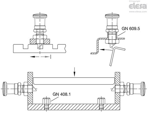 GN 824-B - Without rest position, without locking nut