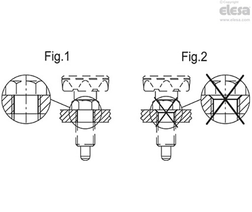 PMT.110-SST-AK - AISI 303 stainless steel plunger, with locking nut