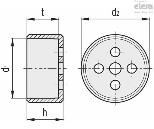 GN 187.4 - Elementi dentati di bloccaggio