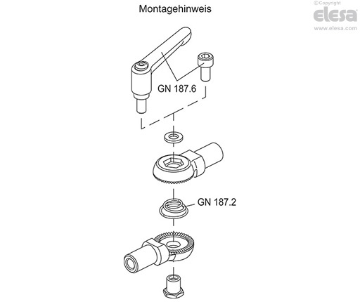 GN 187.5-E-NI - Scheibe (zum Anschweißen)