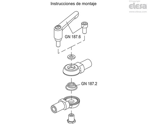 GN 187.5-C-NI - Espárrago fileteado