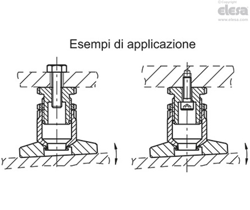 GN 360-A-ST - Senza controdado, acciaio zincato