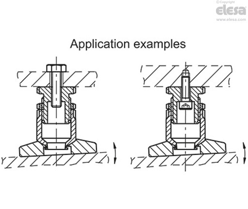GN 360-A-NI - Without locking nut, stainless steel