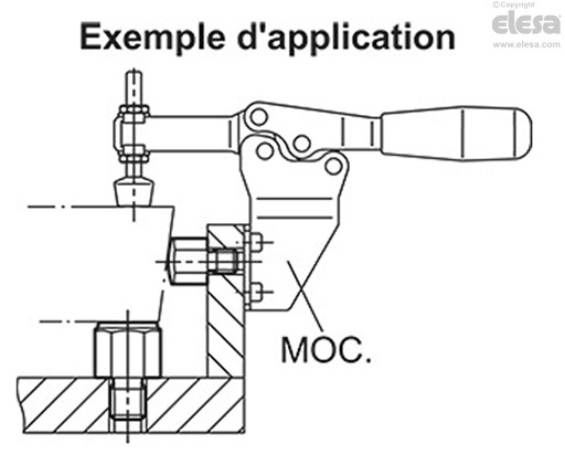 GN 408.1-G - Surface de contact plane, rectifiée