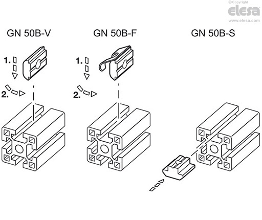 GN 50B-F - Med vridskydd, med fjäder