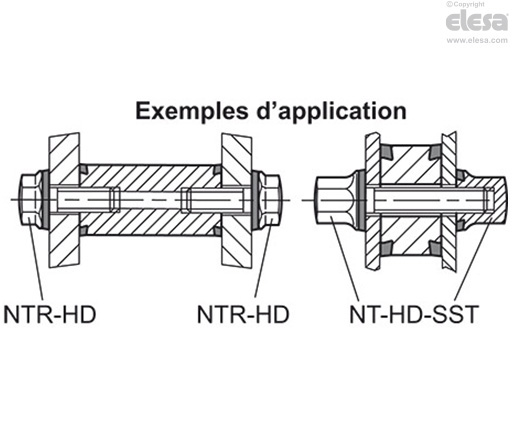 GN 6226-A1-H - Trou de passage, joint d’étanchéité H-NBR