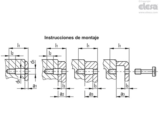 GN 7984.2 - Tornillos de cabeza cilíndrica imperdibles