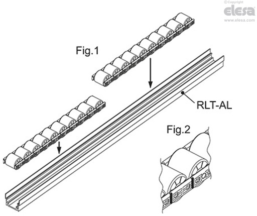 RLT-U - Roller elements for ELEROLL roller tracks