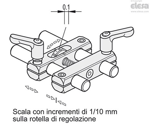 GN 474.3-S-MT - Con quattro viti, rettificato finitura mat.