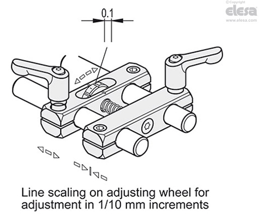 GN 474.3-K-MT - With two hand levers and two socket cap screws, matte ground