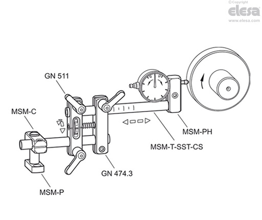 GN 474.3-K-MT - With two hand levers and two socket cap screws, matte ground