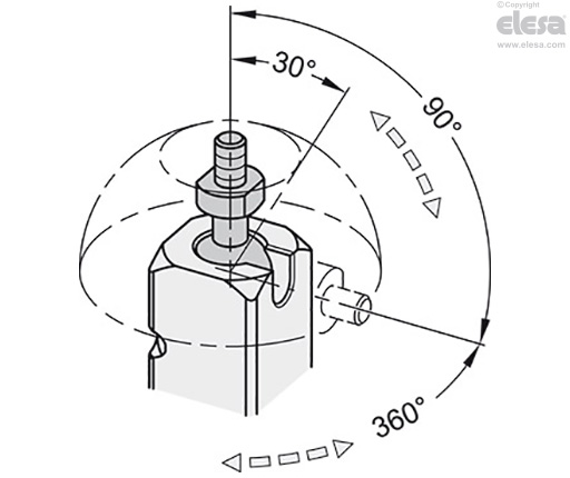 GN 487-Q-I-1 - With cross hole, with internal thread, adjustable handle