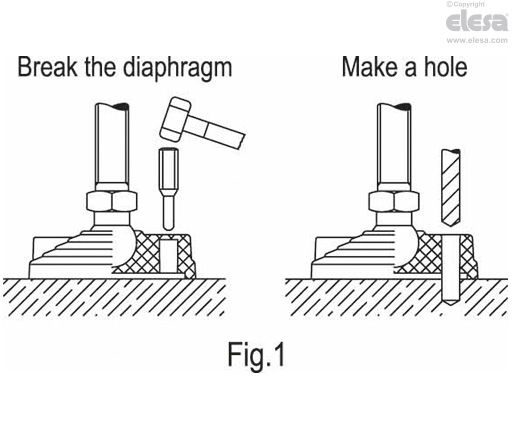 LV.F (inch sizes) - Levelling elements for ground mounting
