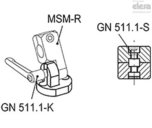 MSM-BS - Bases for pivoting connecting clamps