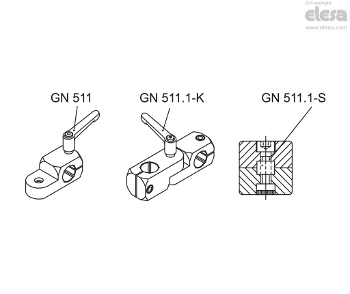 MSM-R - Twistable two-way connecting clamps