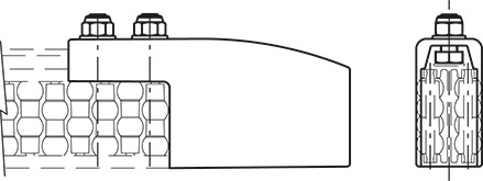 PGC-2 - Separation block for central guides